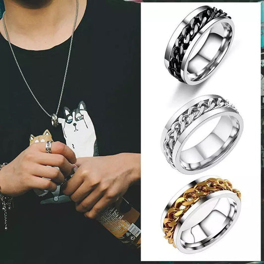 ANILLO CADENA ACERO INOXIDABLE