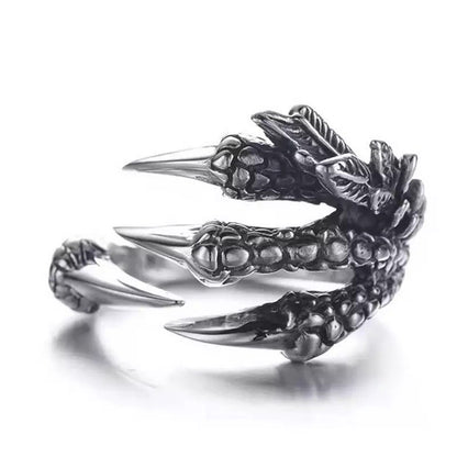 ANILLO GARRAS DE DRAGÓN VINTAGE PUNK