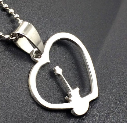 COLLAR MINIMALISTA ACERO INOXIDABLE PLATEADO