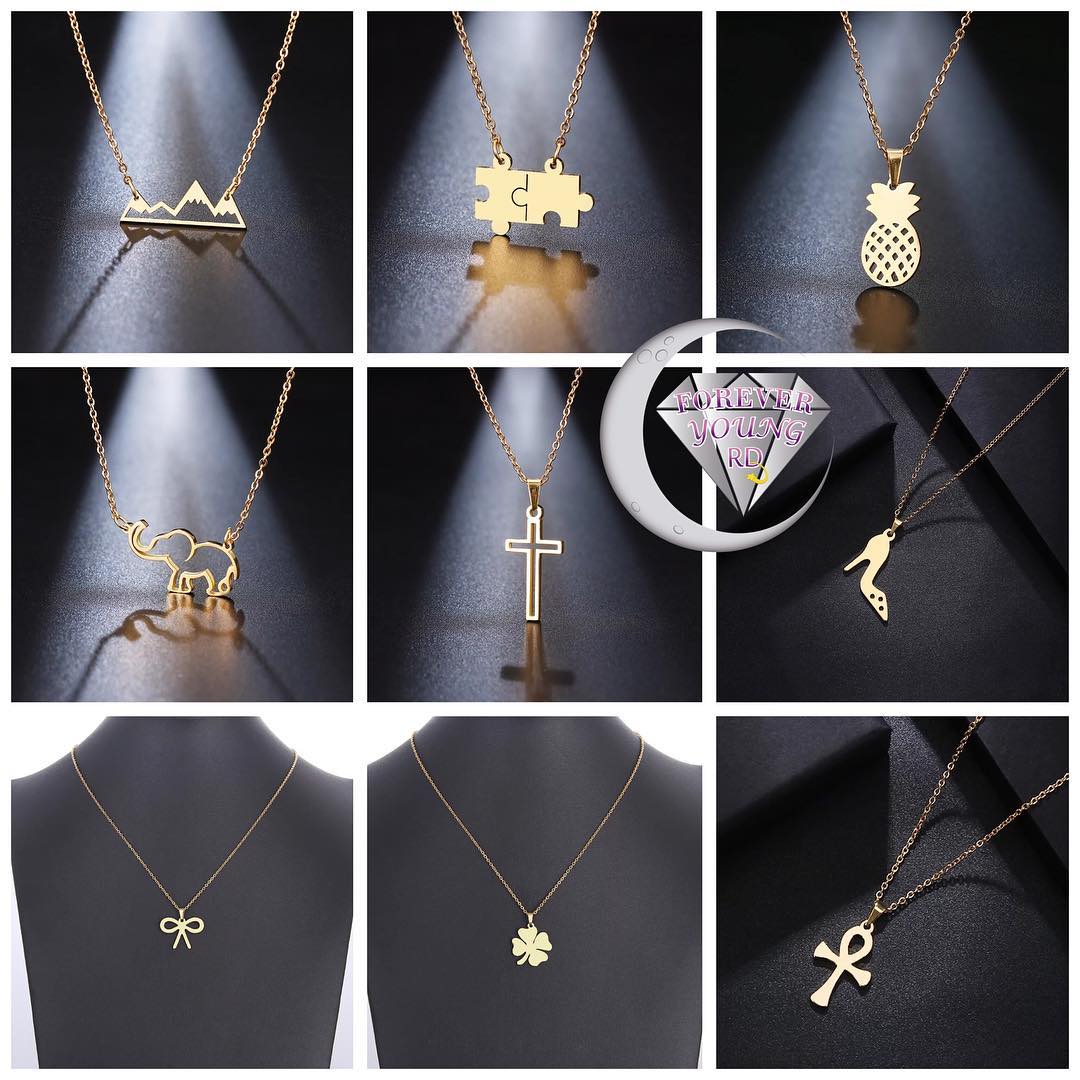 COLLAR MINIMALISTA ACERO INOXIDABLE DORADOS