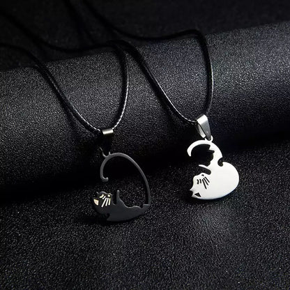 COLLARES DE PAREJA DISEÑO DE GATOS