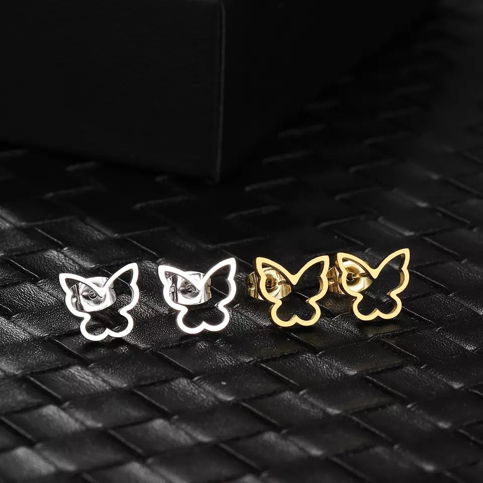 PENDIENTES LITTLE  BUTTERFLY  MINIMALISTAS