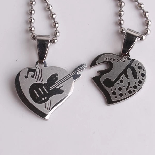 COLLARES NOTAS MUSICALES ROMPECABEZAS MINIMALISTAS