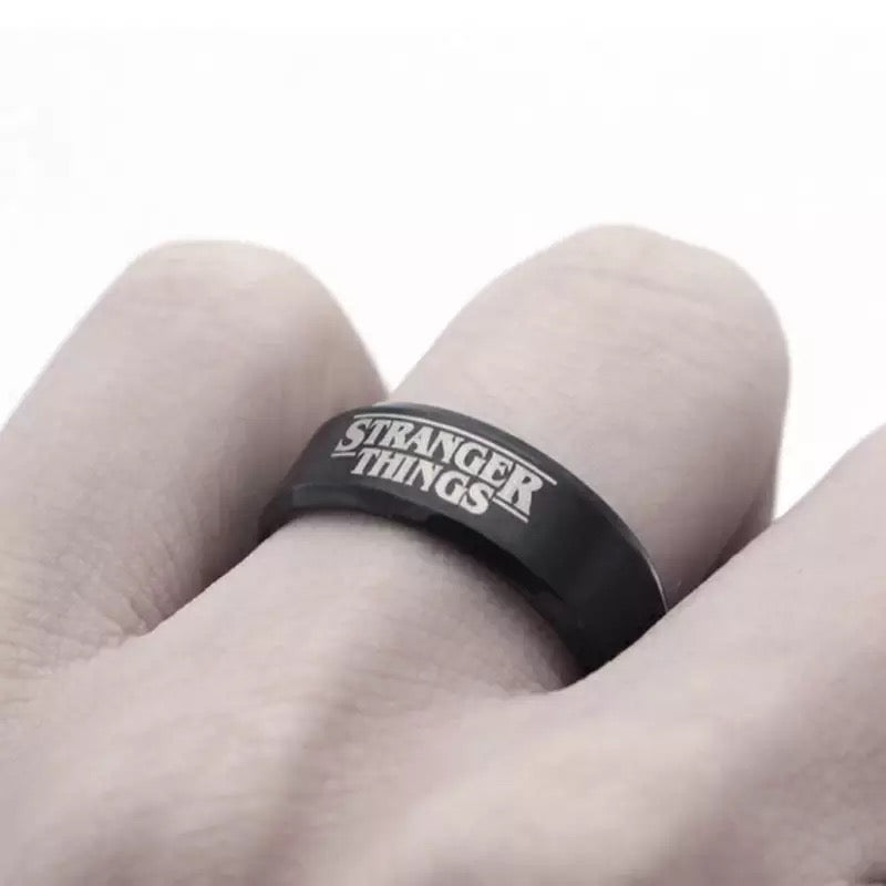 ANILLO STRANGER THINGS   ACERO INOXIDABLE