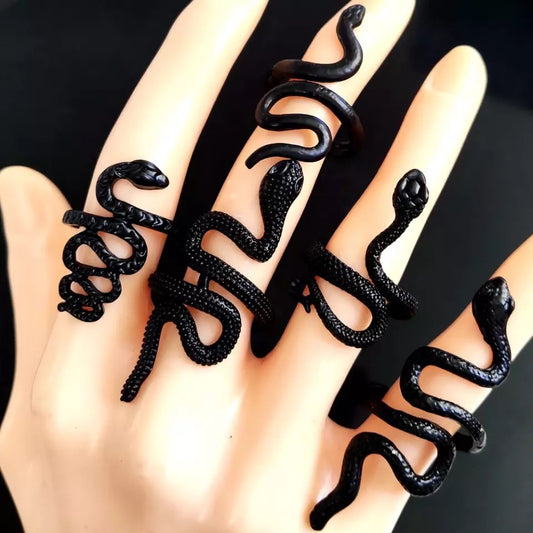 ANILLOS SERPIENTES  VINTAGE PUNK