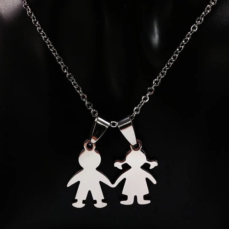 COLLAR DIJE DE NIÑOS Y NIÑAS MINIMALISTAS PERSONALIZABLE