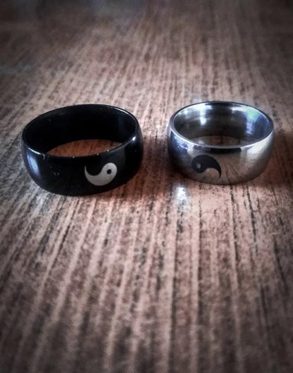 ANILLOS DE PAREJA BFF YIN YANG