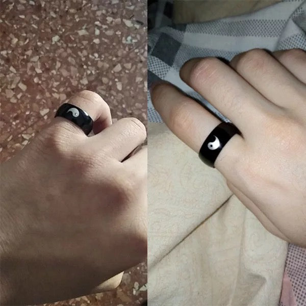 ANILLOS DE PAREJA BFF YIN YANG