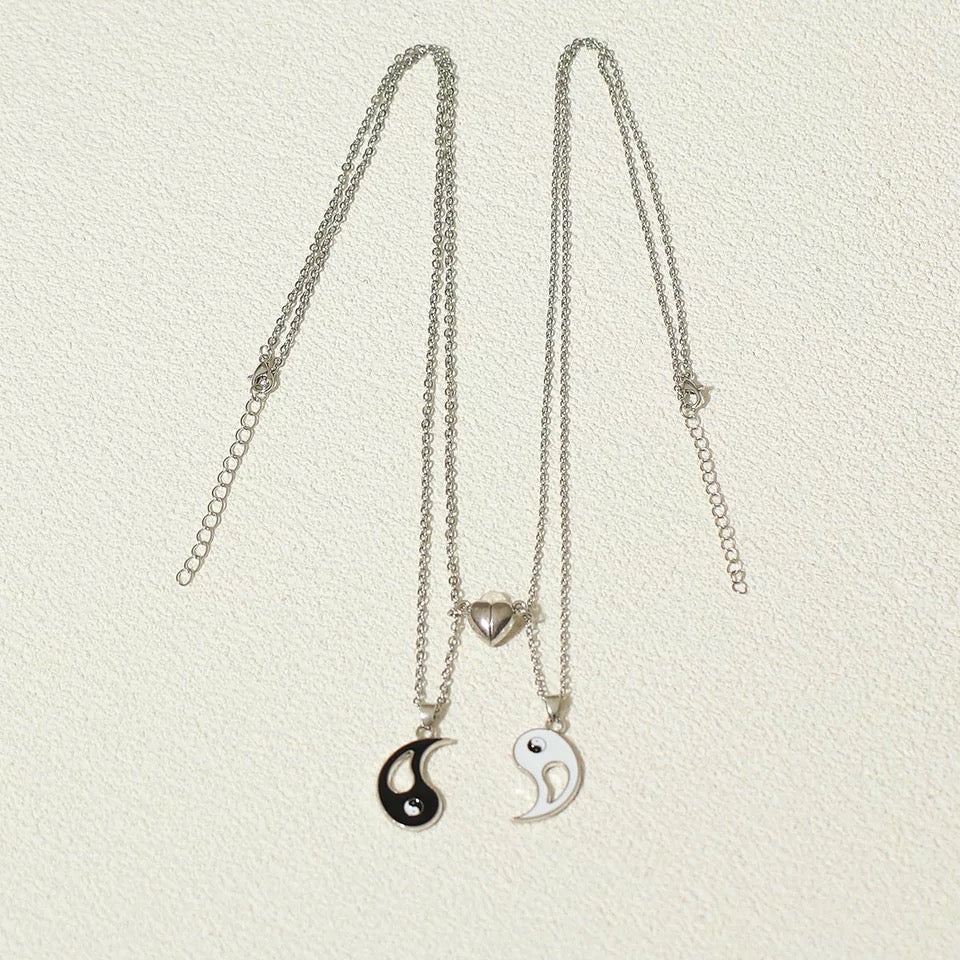 COLLARES DE PAREJA YIN YANG CON APERTURA