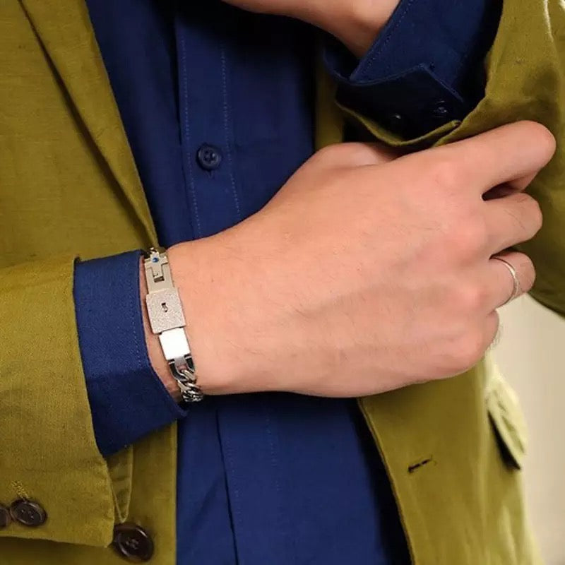 PULSERA CANDADO + COLGANTE LLAVE ( LA LLAVE DE TU CORAZÓN )