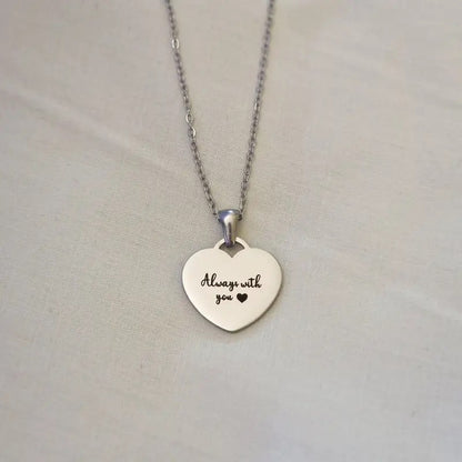 COLLAR CORAZÓN  PEQUEÑO MINIMALISTA PERSONALIZABLE