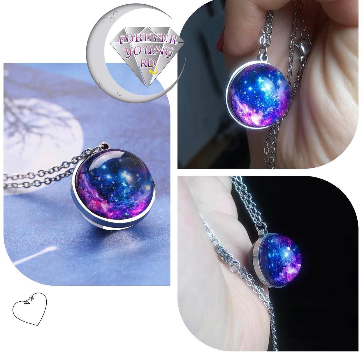 COLLAR GALAXIA NEBULOSA 3D