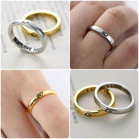 ANILLO I LOVE YOU  MINIMALISTA LAMINADO