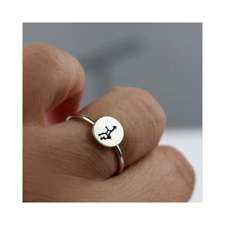 ANILLOS EN FORMA DE CIRCULO MINIMALISTA PERSONALIZABLES AJUSTABLES