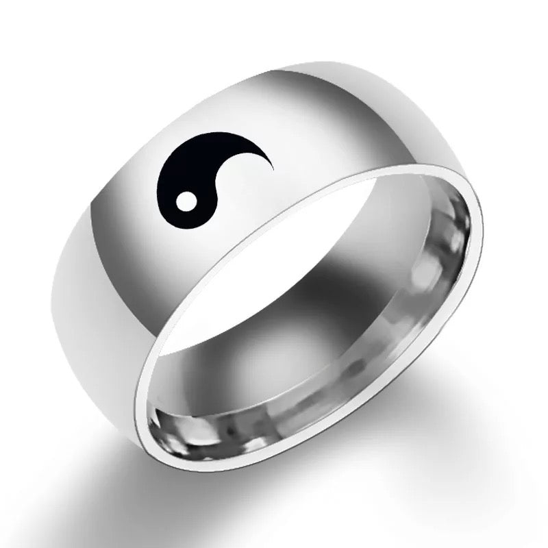 ANILLOS DE PAREJA BFF YIN YANG