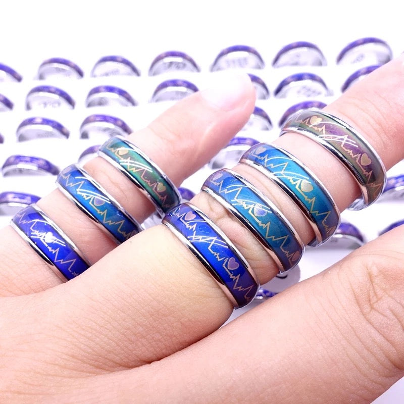 ANILLOS CAMBIAN DE COLOR CON EL HUMOR