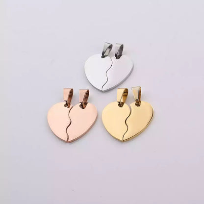 PAR COLLARES CORAZONES PERSONALIZABLES MINIMALISTA