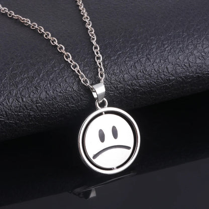 COLLAR PUNK CARA FELIZ TRISTE GIRATORIA UNISEX