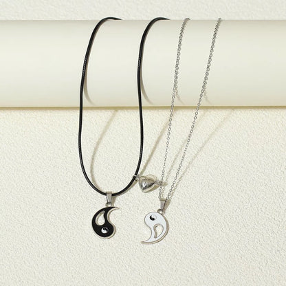 COLLARES DE PAREJA YIN YANG CON APERTURA