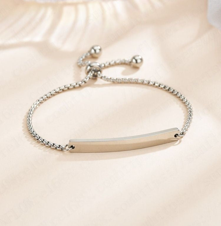 BRAZALETE BARRA  PERSONALIZABLE MINIMALISTA