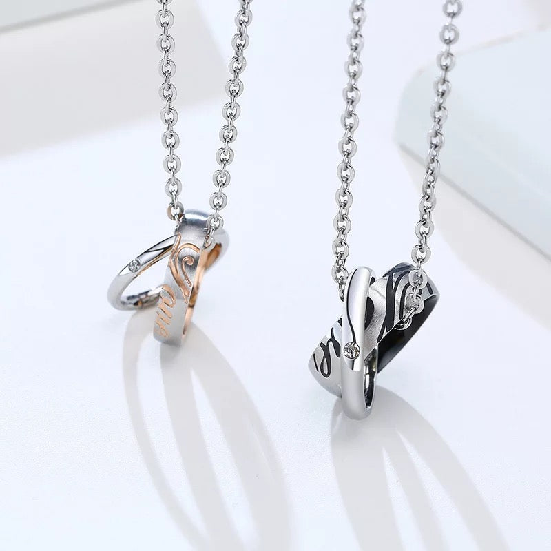 COLLARES DE PAREJA ANILLOS DOBLE EDICIÓN LIMITADA