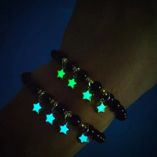 BRAZALETE ESTRELLAS BRILLA EN LA OSCURIDAD MININALISTA