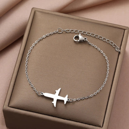 BRAZALETE LOVE TRAVEL DIJE DE AVIÓN UNISEX