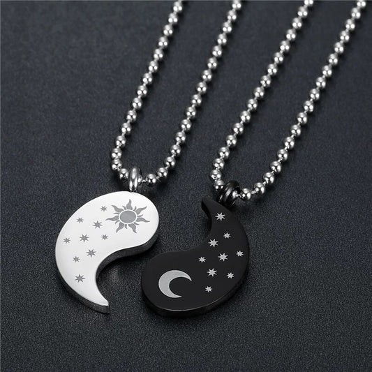 COLLARES DE PAREJA YIN YANG SOL & LUNA 🌜