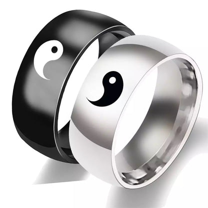 ANILLOS DE PAREJA BFF YIN YANG