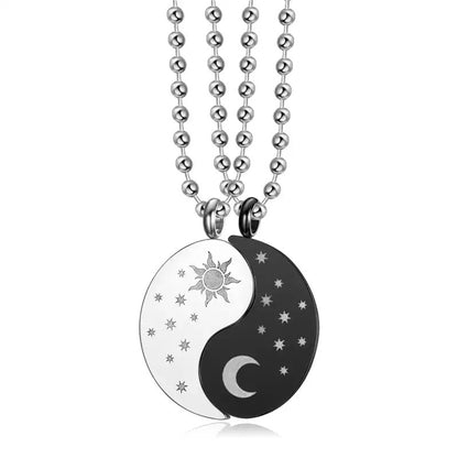 COLLARES DE PAREJA YIN YANG SOL & LUNA 🌜