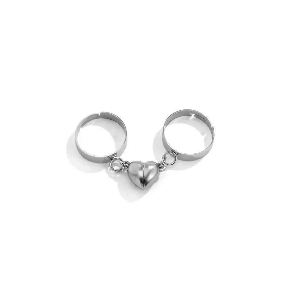 ANILLOS MAGNÉTICOS CORAZONES DE PAREJA