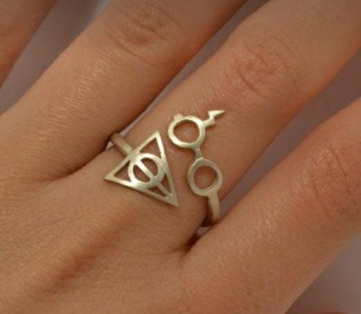 ANILLO HARRY POTTER DISEÑO ABIERTO MINIMALISTA