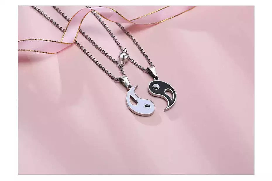 COLLARES DE PAREJA YIN YANG CON APERTURA