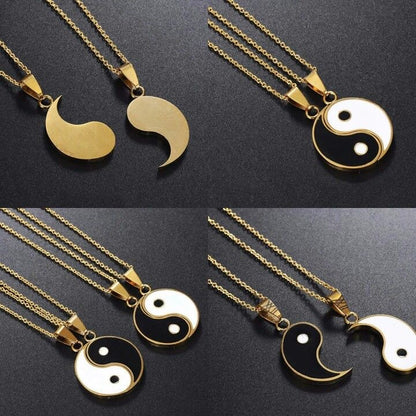 COLLARES DE PAREJA YIN YANG