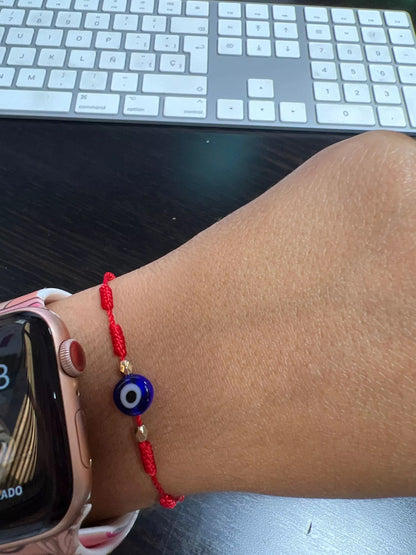 PULSERA OJO TURCO HILO ROJO