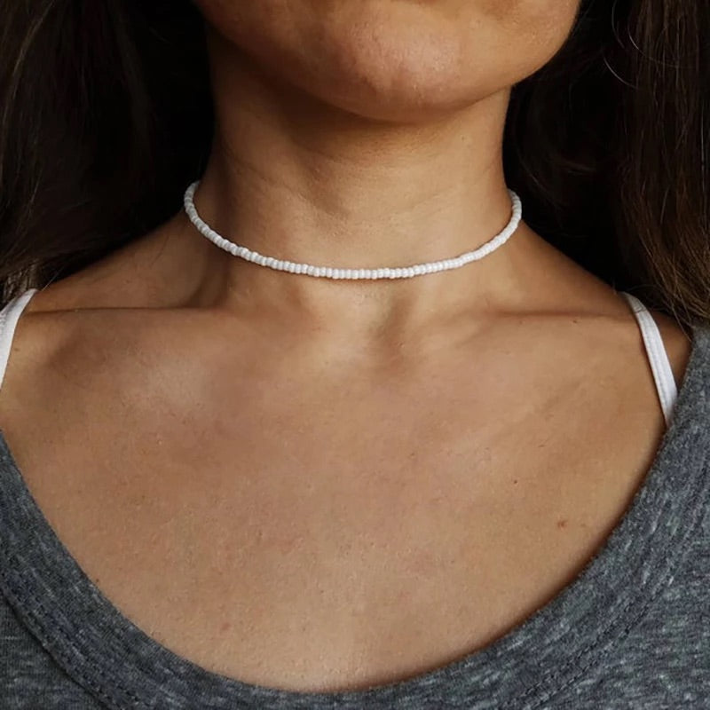 COLLAR CHOCKER DE PERLAS