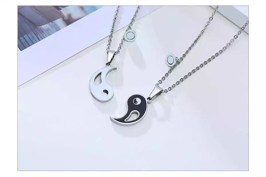 COLLARES DE PAREJA YIN YANG CON APERTURA