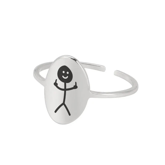 ANILLO GARABATO AJUSTABLE  MINIMALISTA