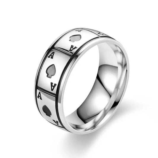 ANILLO UNISEX CARTA DE PÓKER