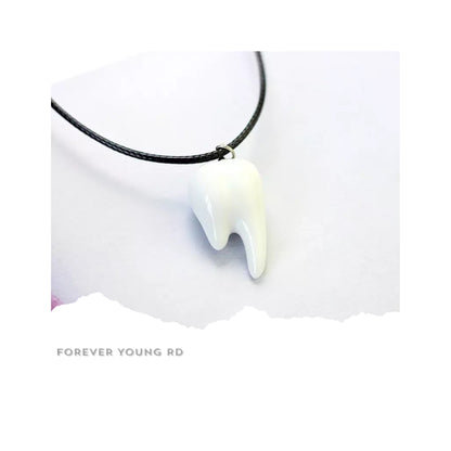 COLLAR DENTISTA DIJE DE CERÁMICA DIENTE