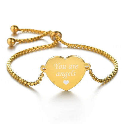 BRAZALETE CORAZÓN PERSONALIZABLE