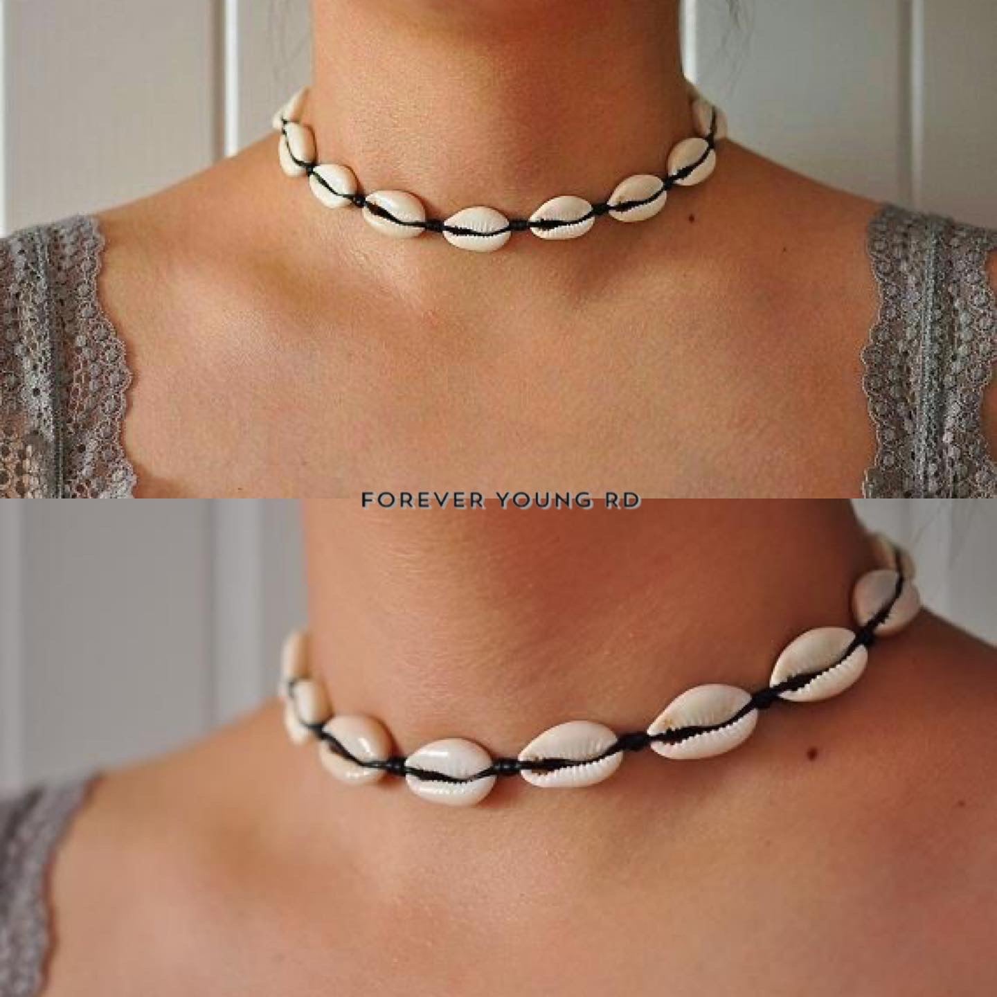 COLLAR CHOKER GARGANTILLA CONCHAS DE MAR