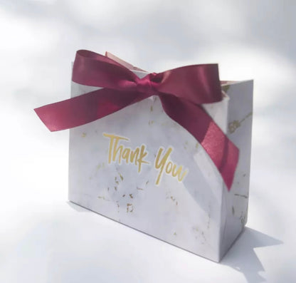 BOLSA DE REGALO DISEÑO MÁRMOL CON LASO MEDIANA