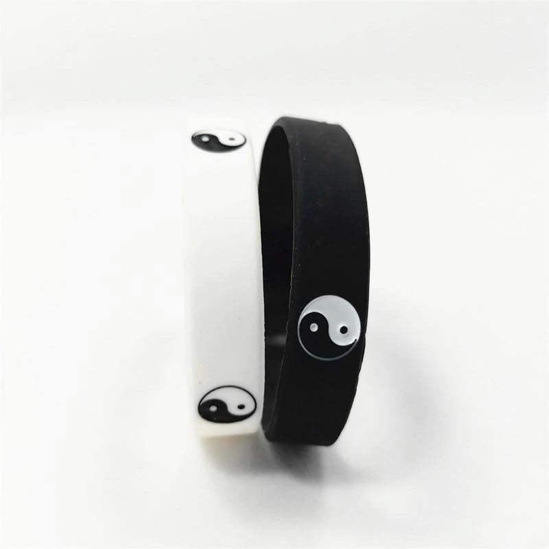 BRAZALETES YIN YANG SILICONE