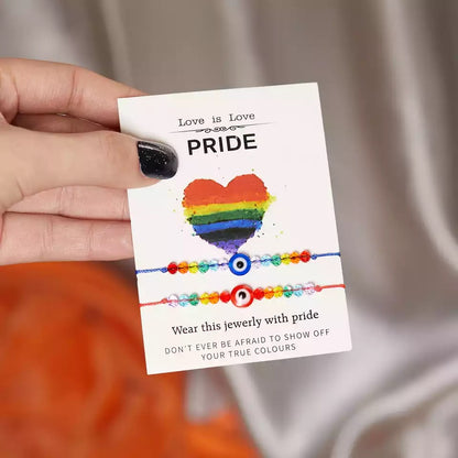 PULSERAS PRIDE LGBT CON EXHIBIDORES