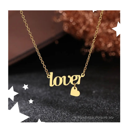 COLLAR LOVER Y CORAZÓN MINIMALISTA