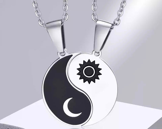 COLLARES YIN YANG DISEÑO SOL Y LUNA ORIGINALES