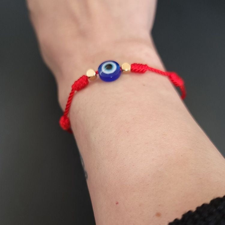 PULSERA OJO TURCO HILO ROJO