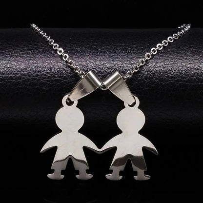 COLLAR DIJE DE NIÑOS Y NIÑAS MINIMALISTAS PERSONALIZABLE