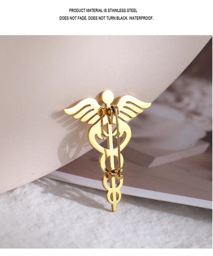 BROCHE  SÍMBOLO MÉDICO UNISEX